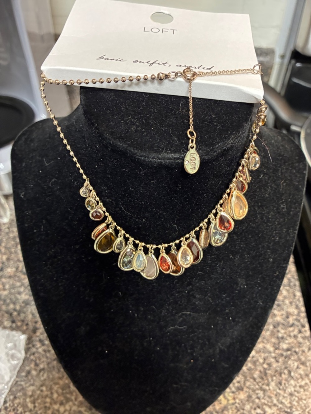 Necklace Stone Statement NWT Ann Taylor Loft